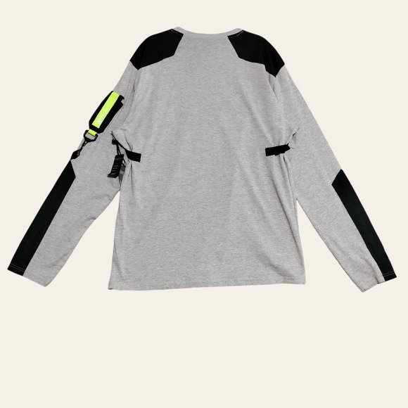 Switch Remarkable Mens 2XL Techwear Utility Long Sleeve Army Buckled T-Shirt NEW - Picture 3 of 16
